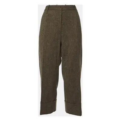 Dolce & Gabbana Brown Wool Straight Leg Culottes