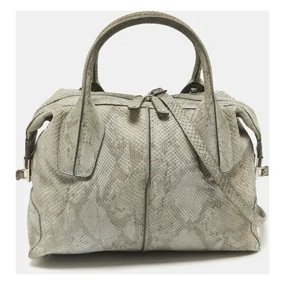 Tod's Grey Python D-Styling Bowler Bag