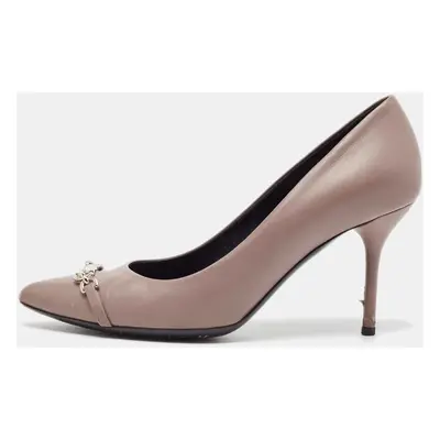 Gucci Purple Leather Molaita Pumps Size