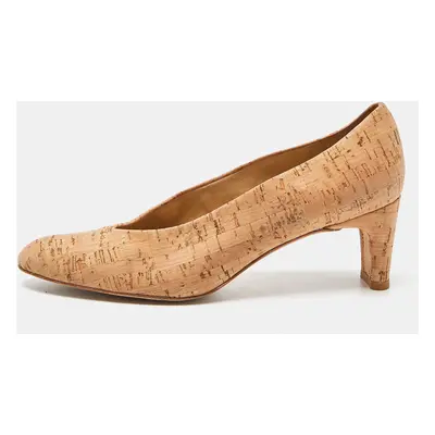 Stuart Weitzman Beige Cork Pumps Size