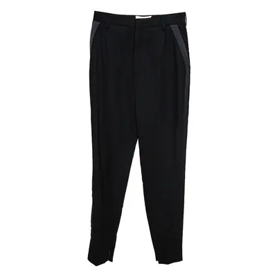 Saint Laurent Paris Black Wool Tapered Pants