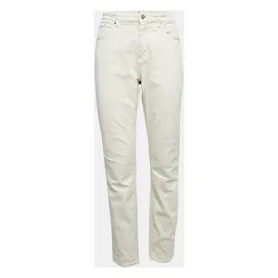 Boss By Hugo Boss White Denim The Jackie Slim Crop Jeans Waist 30"