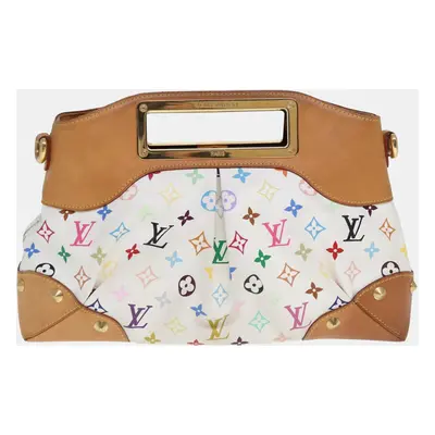 Louis Vuitton White Monogram Multicolor Canvas Judy Shoulder Bag