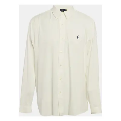 Ralph Lauren White Stretch Nylon Classic Fit Shirt