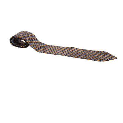 Ermenegildo Zegna Vintage Multicolor Silk Jacquard Traditional Tie