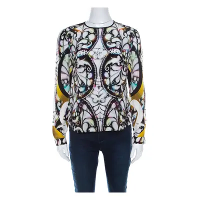 Peter Pilotto Multicolor Paisley Print Silk Long Sleeve Blouse