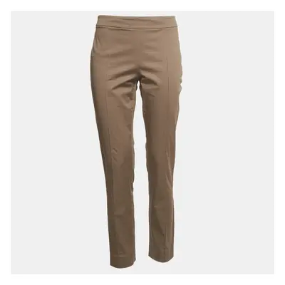 Moschino Cheap and Chic Brown Cotton Skinny Trousers