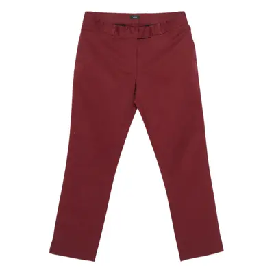 Joseph Burgundy Cotton Chino Pants