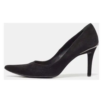 Tod's Black Suede Pointed Toe Pumps Size