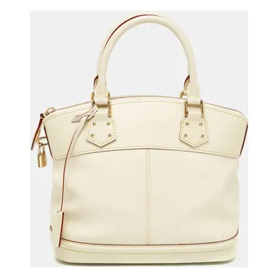 Louis Vuitton Cream Suhali Leather Lockit PM Bag