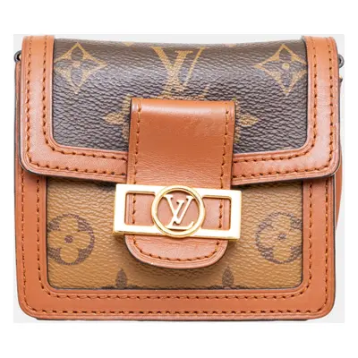 Louis Vuitton Brown Monogram Micro Dauphine Shoulder Bag