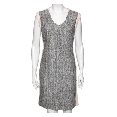 Diane von Furstenberg Colorblock Crepe & Tweed Paneled Katherine Dress