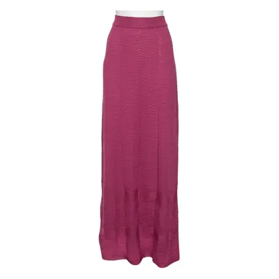 M Missoni Purple Knit Maxi Skirt