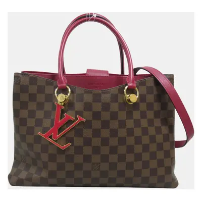 Louis Vuitton Coated Canvas Damier Brown Riduvan Riverside Shoulder Bag