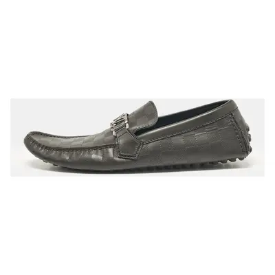 Louis Vuitton Black Leather Monte Carlo Loafers Size