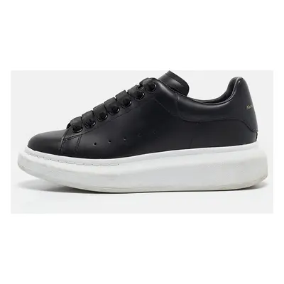 Alexander McQueen Black Leather Larry Sneakers Size