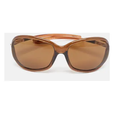 Tom Ford Brown Gradient Jennifer TF8 Oversized Sunglasses