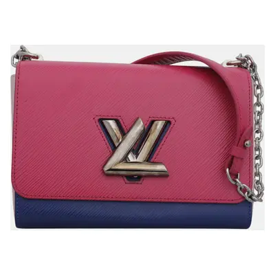 Louis Vuitton Soft Pink, Pink, Blue Epi Leather Twist MM Bag