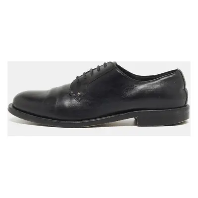 Valentino Black Leather Lace Up Derby Size