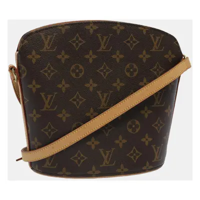 Louis Vuitton Brown Monogram Canvas Drouot shoulder bag