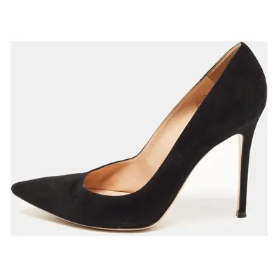 Gianvito Rossi Black Suede Gianvito Pumps Size 40.5