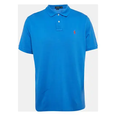 Polo Ralph Lauren Blue Pique Cotton Polo T-Shirt