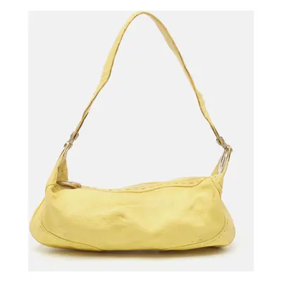 Escada Yellow Leather Eluna Bag