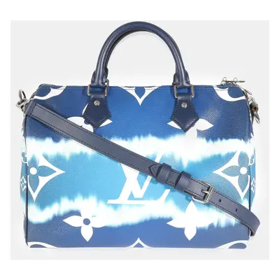 Louis Vuitton Blue Monogram Escale Canvas Speedy Bandouliere Satchels