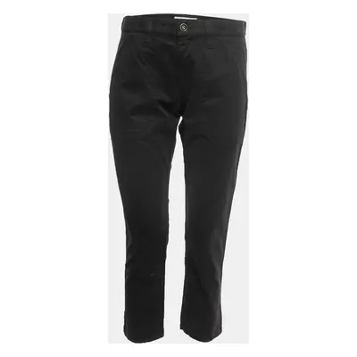 Isabel Marant Etoile Black Cotton Cropped Trousers