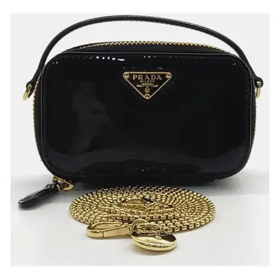 Prada patent mini pouch bag