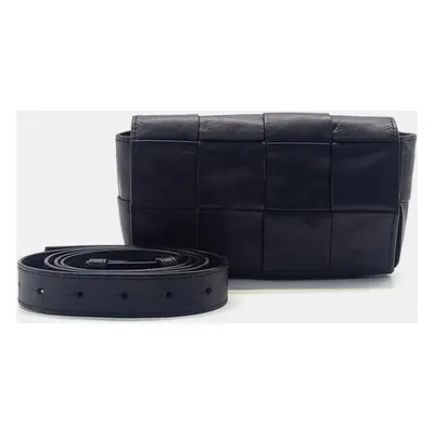 Bottega Veneta Black Lambskin Cassette Belt Bag