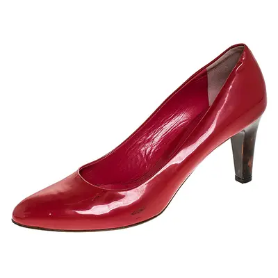 Bally Pink Patent Leather Round Toe Pumps Size