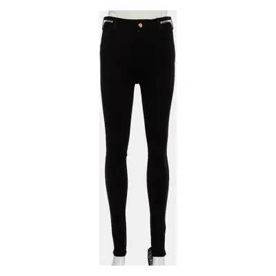 Givenchy Black Knit Zip Detail Leggings