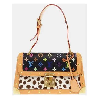 Louis Vuitton Sac Dalmatian Monogram Multicolor Pony Noir Shoulder Bag