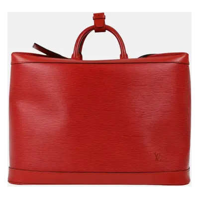 Louis Vuitton Red Epi Cruiser Travel Bag