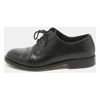 Valentino Black Leather Lace Up Derby Size