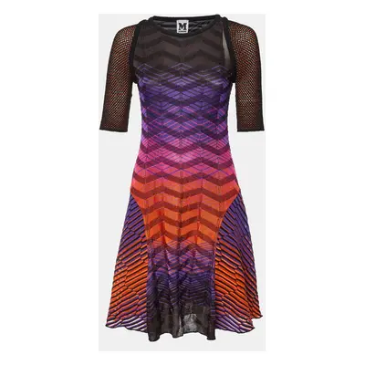 M Missoni Multicolor Pattered Jersey Midi Dress