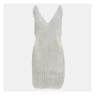 Naeem Khan Gatsby Tassel Embellished Short Dress