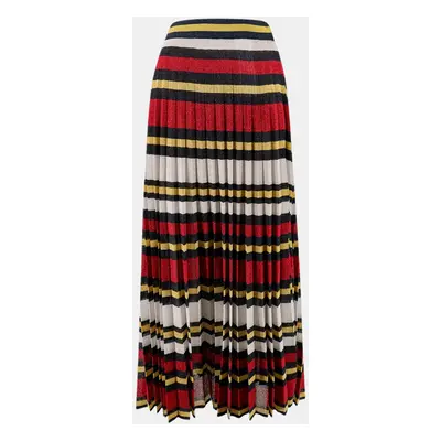 Gucci Multicolor Lurex Striped Motif Skirt