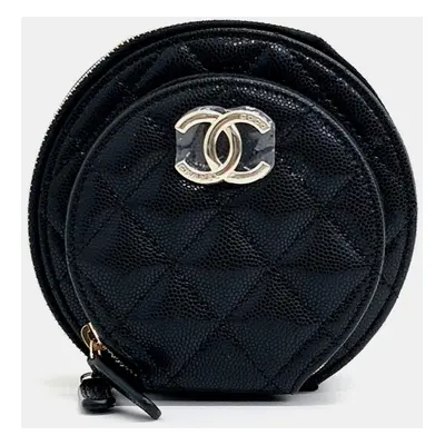 Chanel Caviar Round Crossbody Bag