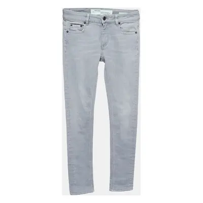 Off-White Grey Denim Skinny Jeans Waist 26"