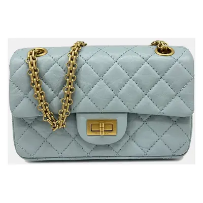 Chanel Light Blue Gold Chanel 2.55 Handbag