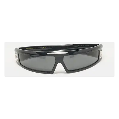 Dolce & Gabbana Black Acetate DG6181 Shield Sunglasses