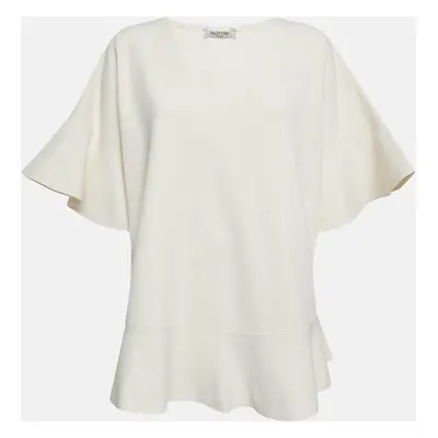 Valentino Off-White Knit Oversized Top