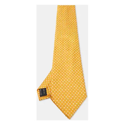 Tom Ford Yellow Silk Jacquard Traditional Tie