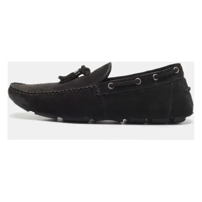 Givenchy Black Suede Tassel Detail Slip On Loafers Size