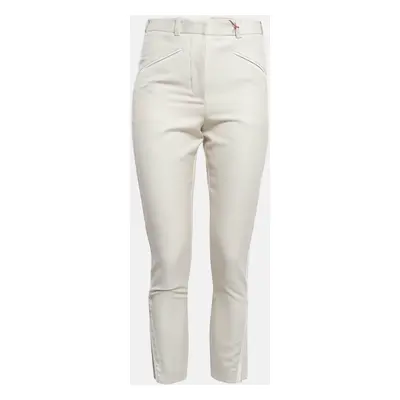 Stella McCartney Cream Side Stripe Wool Blend Formal Trousers