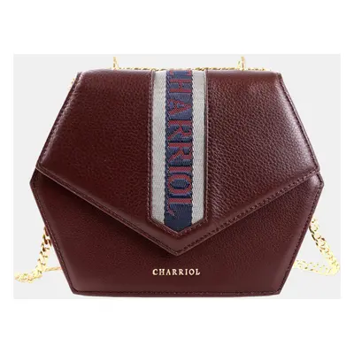 Charriol Bordeaux Leather Deauville Crossbody