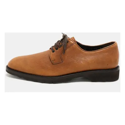 Salvatore Ferragamo Brown Leather Lace Up Derby Size