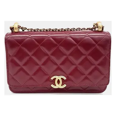 Chanel WOC Lambskin Crossbody Bag